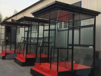 中企创联国际在北京盛辉嘉业采购钢化玻璃岗亭厂家直销